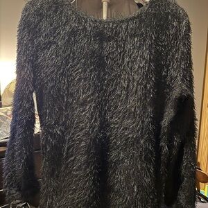 Black Fuzzy Sweater